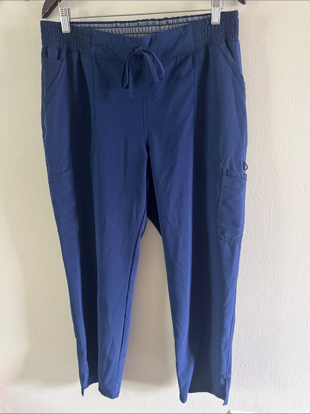 Scrubstar Men's Cargo Drawstring Pants in Navy Blue